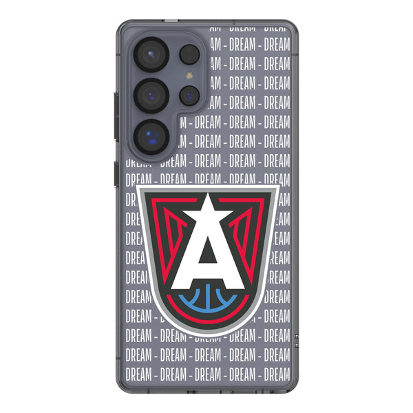 Atlanta Dream Text Backdrop Galaxy Clear Phone Case for Samsung Galaxy