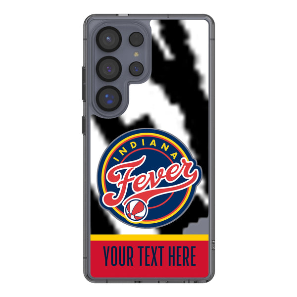 Indiana Fever Personalized EndZone Plus Galaxy Clear Phone Case for Samsung Galaxy