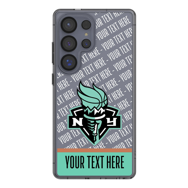 New York Liberty Personalized EndZone Plus Galaxy Clear Phone Case for Samsung Galaxy