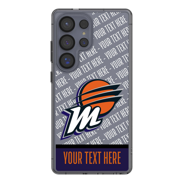 Phoenix Mercury Personalized EndZone Plus Galaxy Clear Phone Case for Samsung Galaxy
