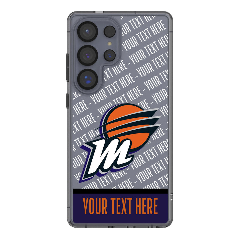 Phoenix Mercury Personalized EndZone Plus Galaxy Clear Phone Case for Samsung Galaxy