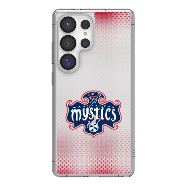 Washington Mystics Linen Galaxy Clear Phone Case for Samsung Galaxy