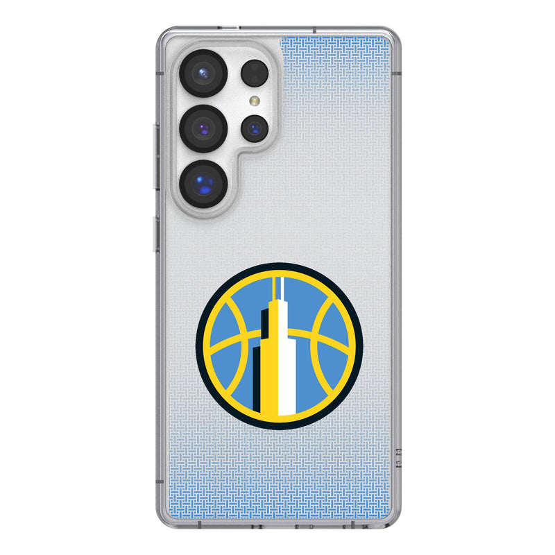 Chicago Sky Linen Galaxy Clear Phone Case for Samsung Galaxy