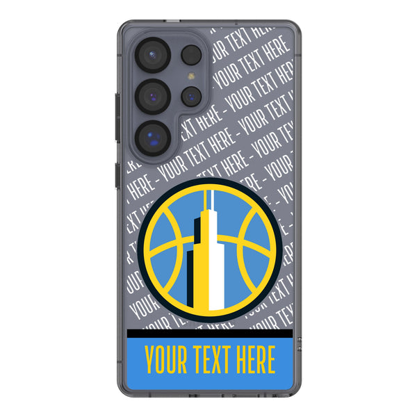 Chicago Sky Personalized EndZone Plus Galaxy Clear Phone Case for Samsung Galaxy