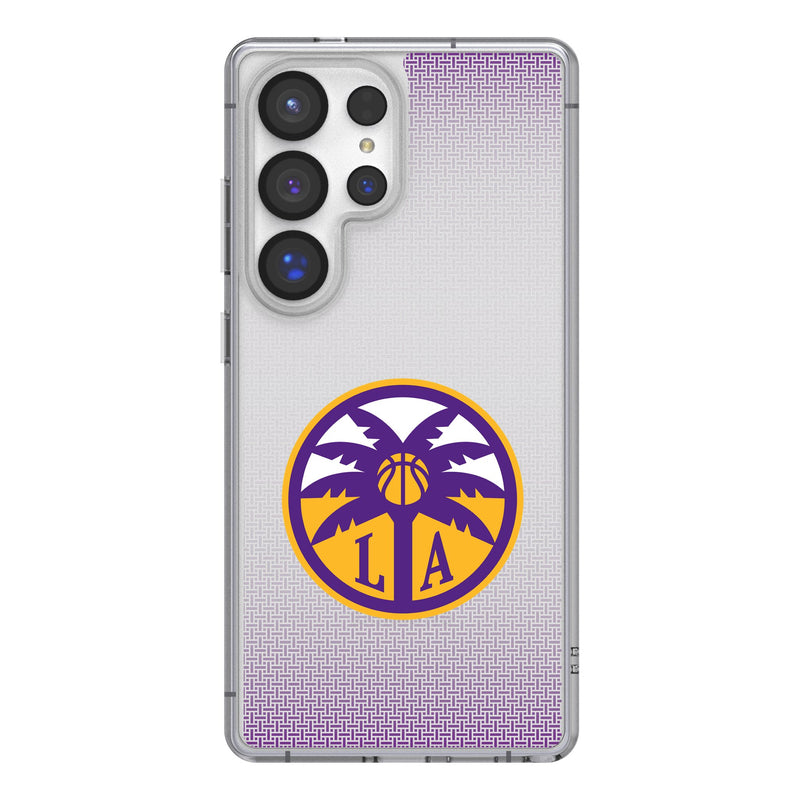 Los Angeles Sparks Linen Galaxy Clear Phone Case for Samsung Galaxy
