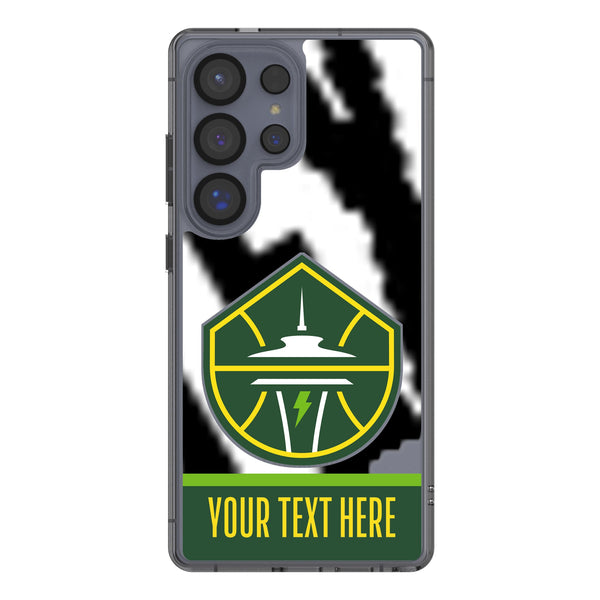Seattle Storm Personalized EndZone Plus Galaxy Clear Phone Case for Samsung Galaxy