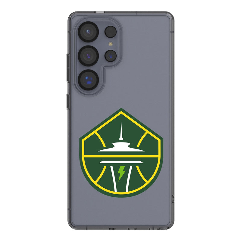Seattle Storm Text Backdrop Galaxy Clear Phone Case for Samsung Galaxy