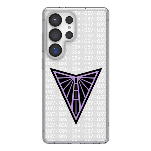 Golden State Valkyries Text Backdrop Galaxy Clear Phone Case for Samsung Galaxy