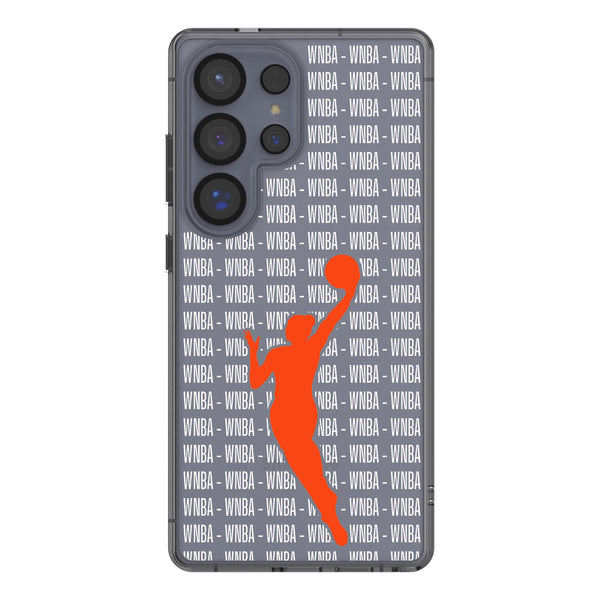 WNBA Text Backdrop Galaxy Clear Phone Case for Samsung Galaxy