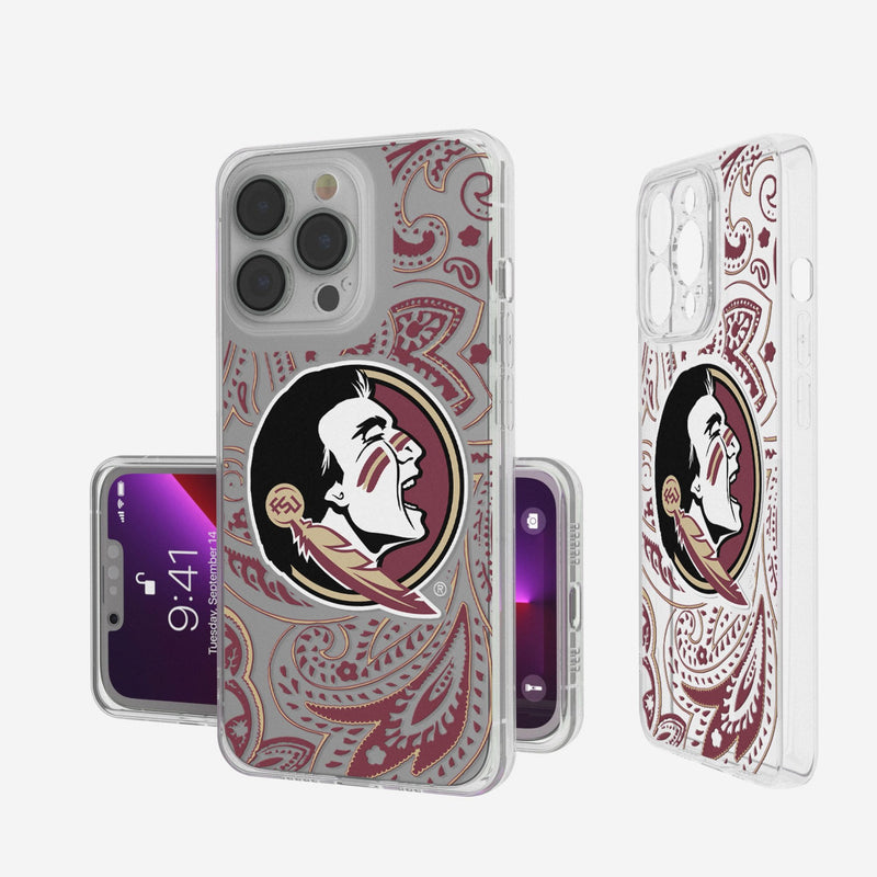 Florida State University Seminoles Paisley iPhone Clear Phone Case