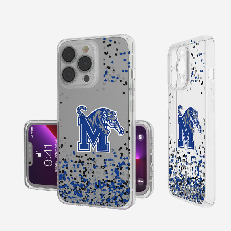 University of Memphis Tigers Confetti iPhone Clear Phone Case