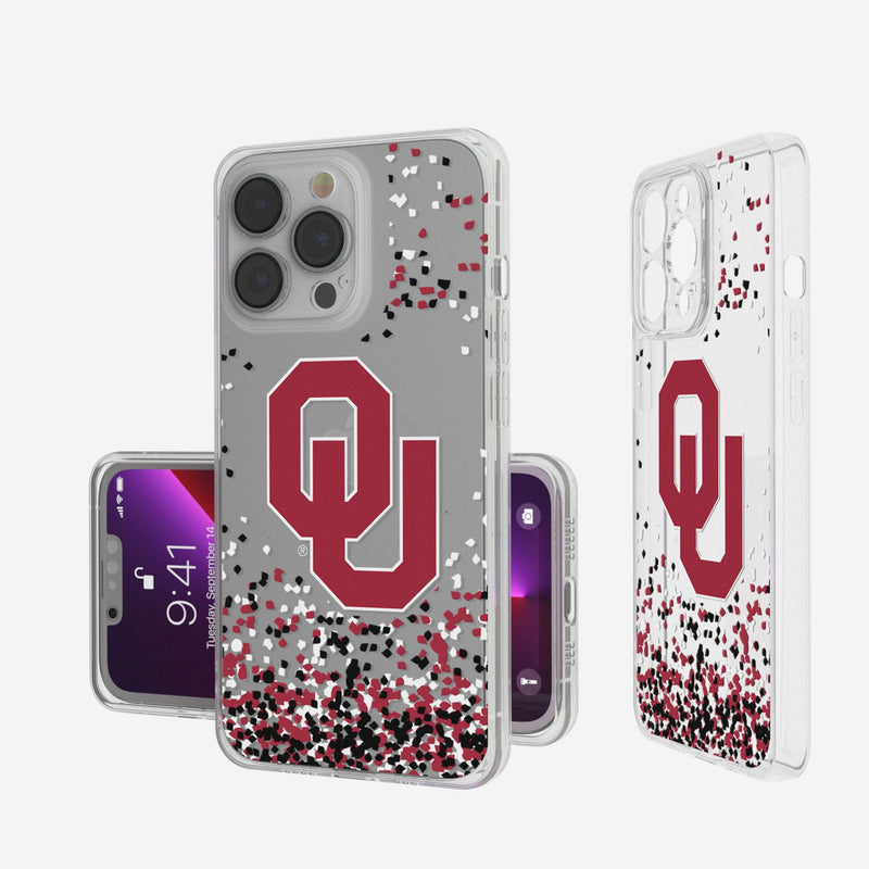 University of Oklahoma Sooners Confetti iPhone Clear Phone Case