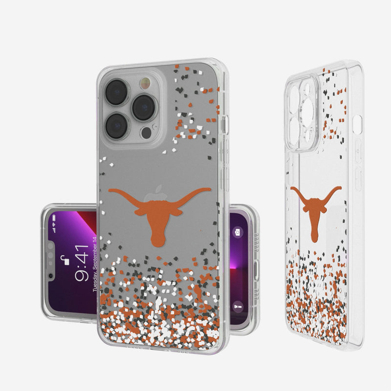 University of Texas Longhorns Confetti iPhone Clear Phone Case