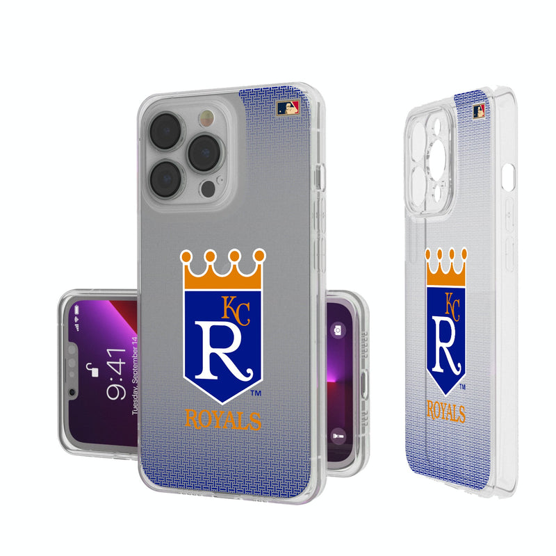 Kansas City Royals 1969-1978 - Cooperstown Collection Linen iPhone Clear Phone Case