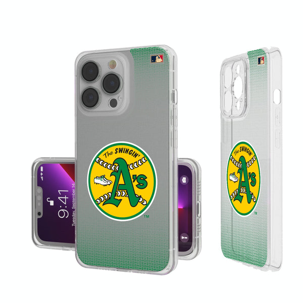 Oakland As 1971-1981 - Cooperstown Collection Linen iPhone Clear Phone Case