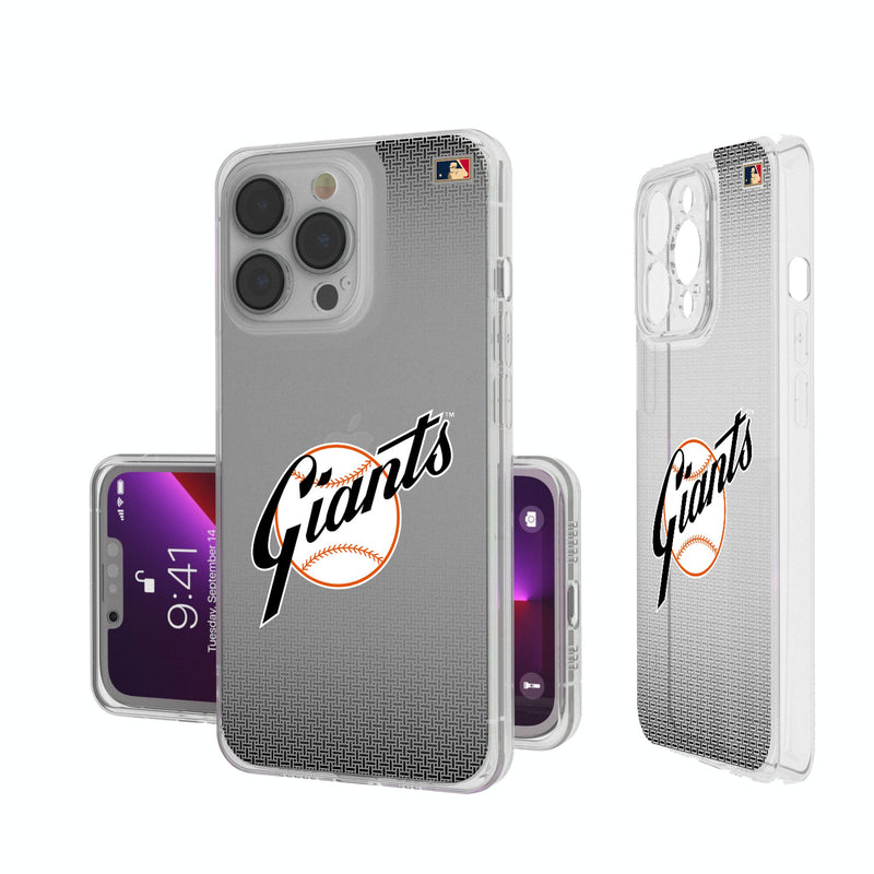 San Francisco Giants 1958-1967 - Cooperstown Collection Linen iPhone Clear Phone Case