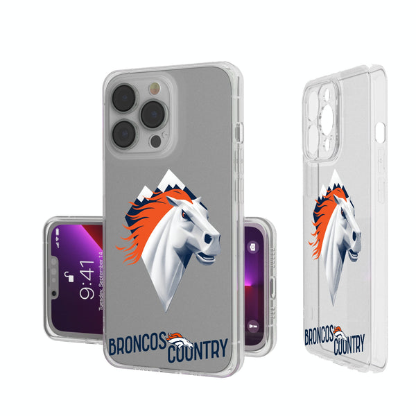 Denver Broncos 2024 Illustrated Limited Edition iPhone Clear Phone Case