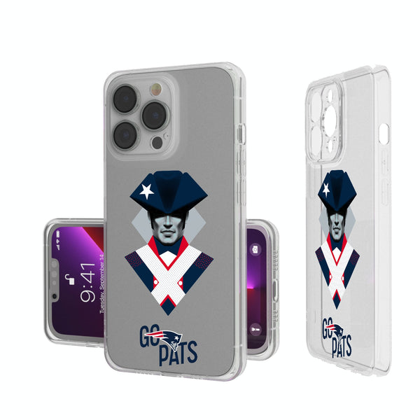 New England Patriots 2024 Illustrated Limited Edition iPhone Clear Phone Case