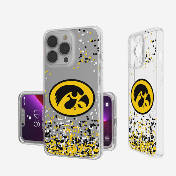 University of Iowa Hawkeyes Confetti iPhone Clear Phone Case