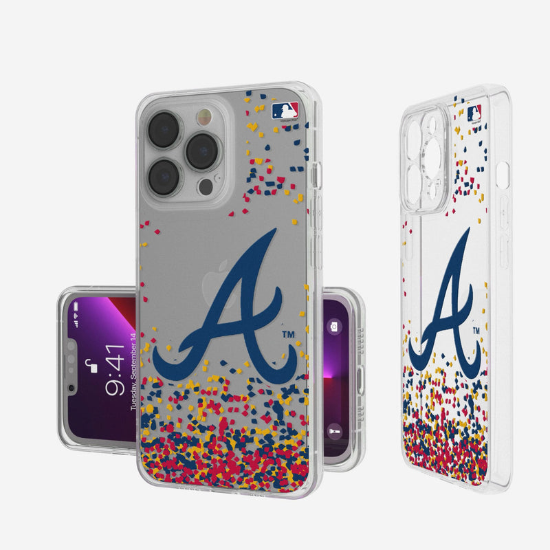 Atlanta Braves Confetti iPhone Clear Phone Case