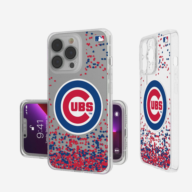 Chicago Cubs Confetti iPhone Clear Phone Case