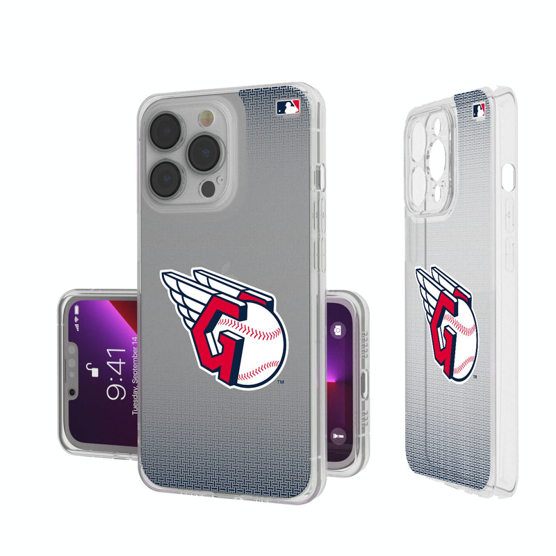 Cleveland Guardians Linen iPhone Clear Phone Case