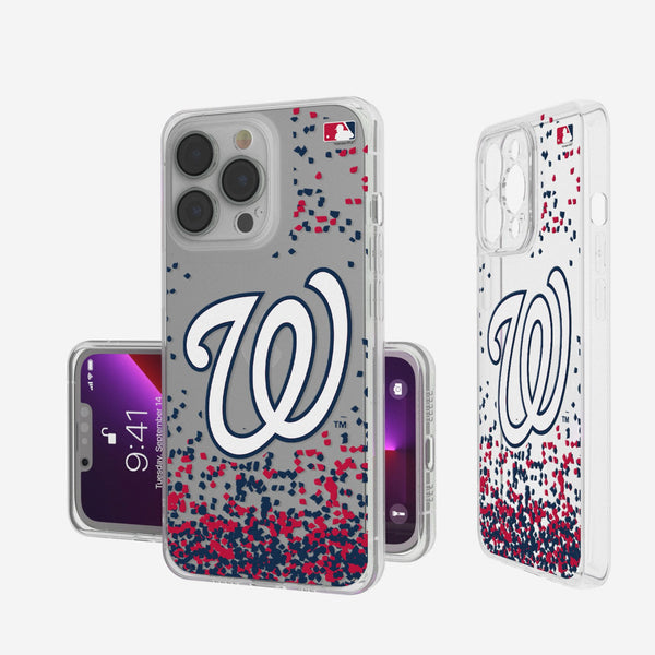 Washington Nationals Confetti iPhone Clear Phone Case