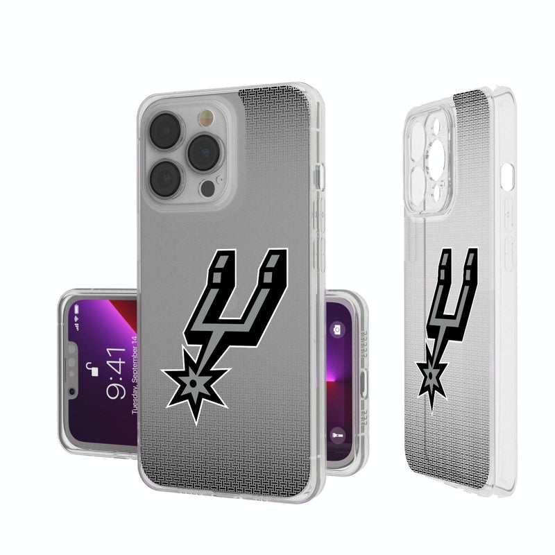 San Antonio Spurs Linen iPhone Clear Phone Case