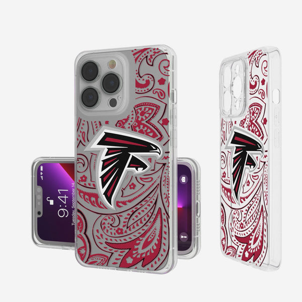 Atlanta Falcons Paisley iPhone Clear Phone Case