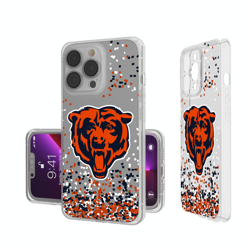 Chicago Bears Confetti iPhone Clear Phone Case