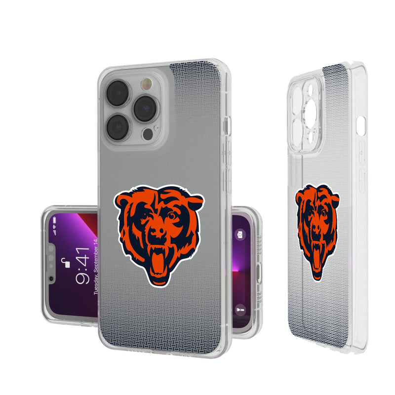 Chicago Bears Linen iPhone Clear Phone Case