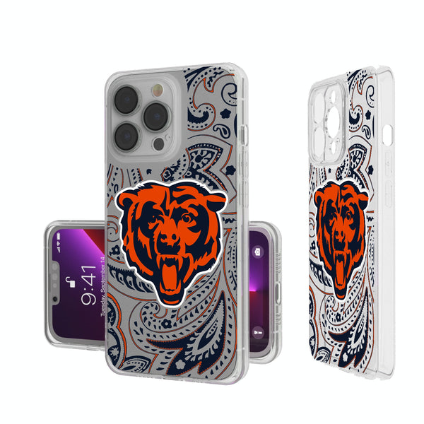 Chicago Bears Paisley iPhone Clear Phone Case