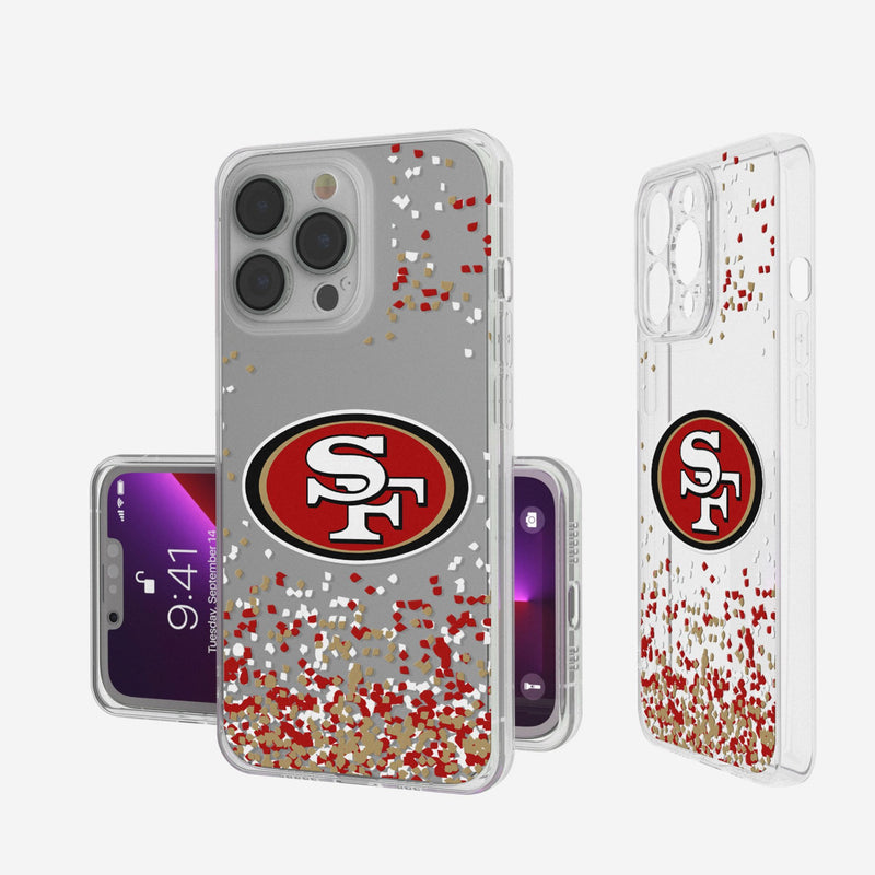 San Francisco 49ers Confetti iPhone Clear Phone Case