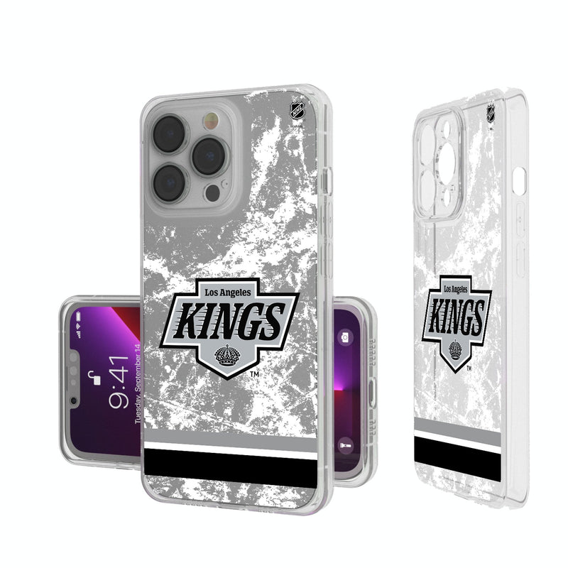LA Kings Ice Stripe iPhone Clear Phone Case