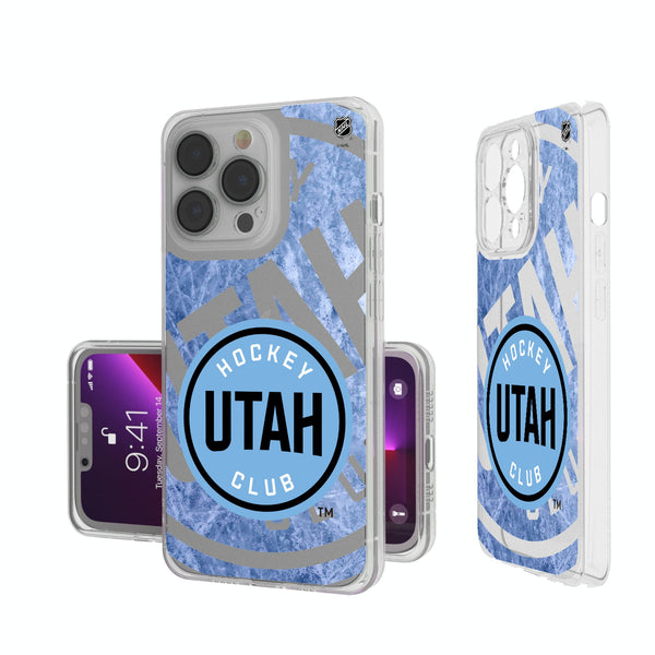 Utah Hockey Club Ice Tilt iPhone Clear Phone Case