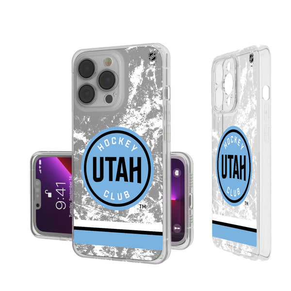 Utah Hockey Club Ice Stripe iPhone Clear Phone Case