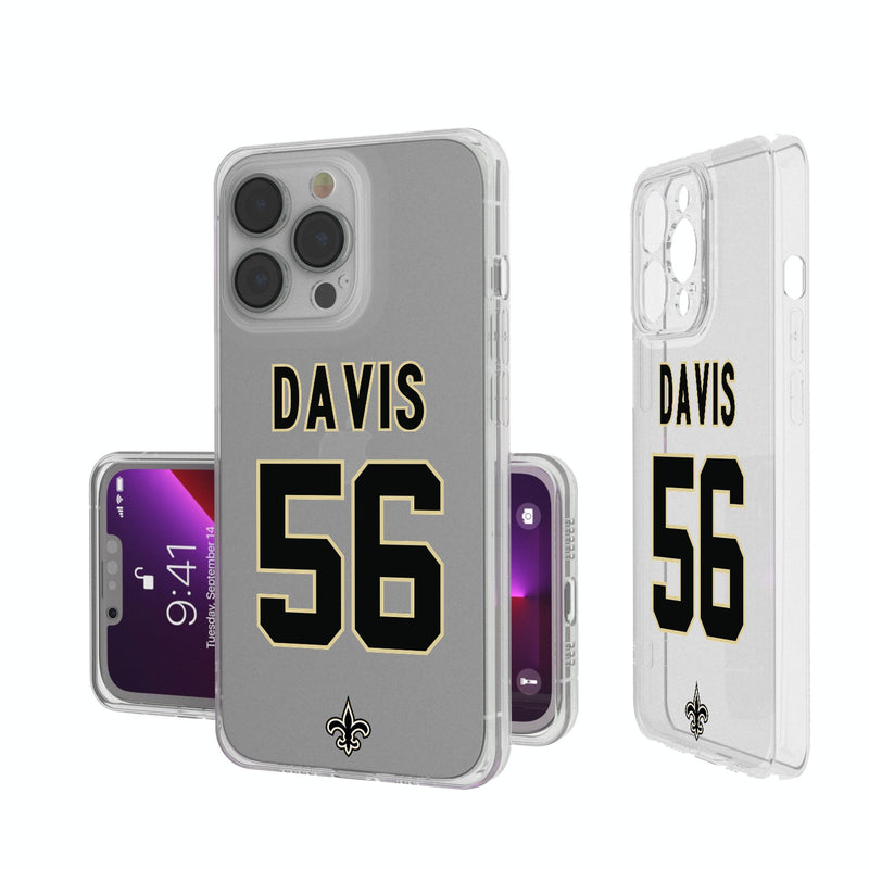 Demario Davis New Orleans Saints 56 Ready iPhone Clear Phone Case