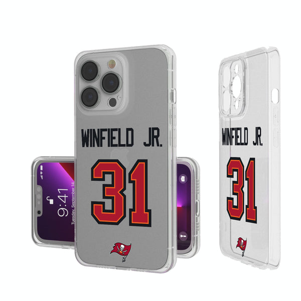 Antoine Winfield Jr. Tampa Bay Buccaneers 31 Ready iPhone Clear Phone Case