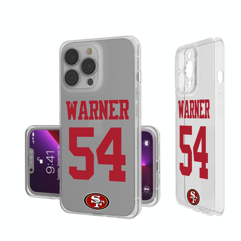 Fred Warner San Francisco 49ers 54 Ready iPhone Clear Phone Case
