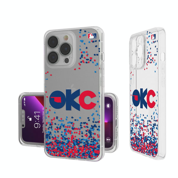 Oklahoma City Baseball Club Confetti iPhone Clear Phone Case