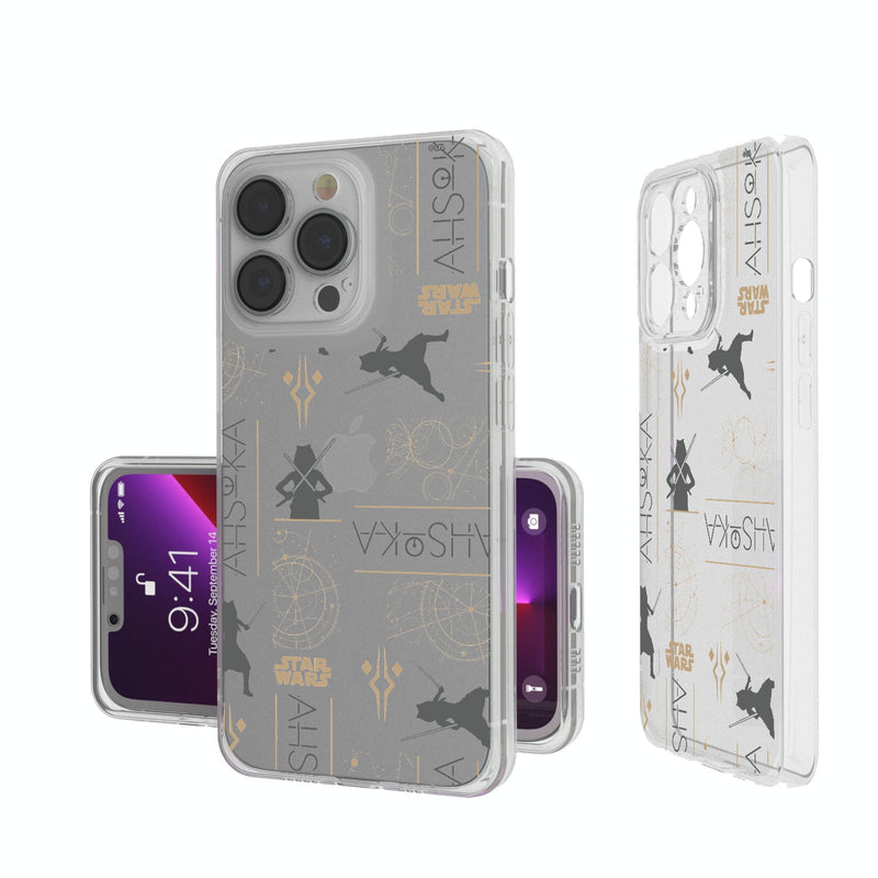 Star Wars Ahsoka Pattern iPhone Clear Phone Case