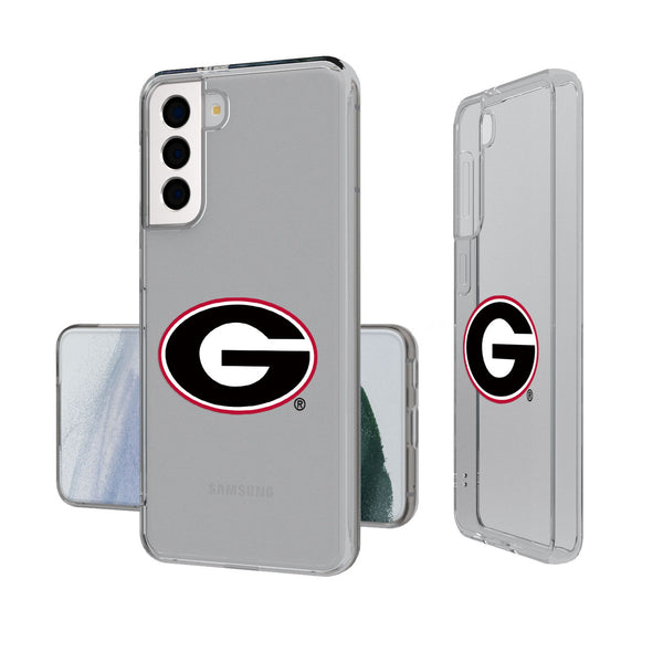 University of Georgia Bulldogs Insignia Galaxy Clear Phone Case