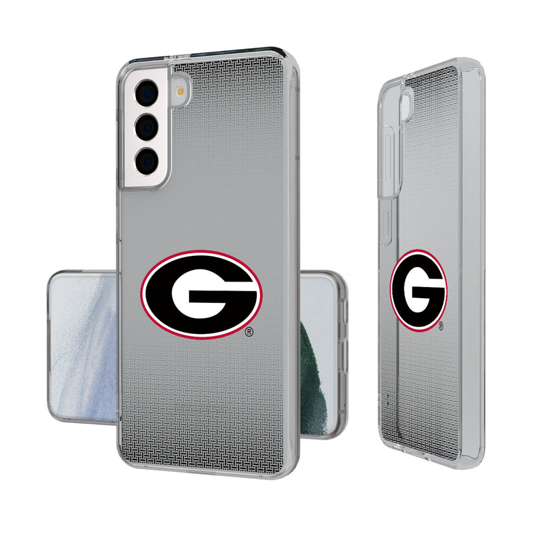 University of Georgia Bulldogs Linen Galaxy Clear Phone Case