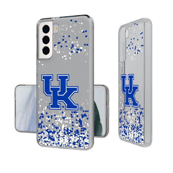 University of Kentucky Wildcats Confetti Galaxy Clear Phone Case