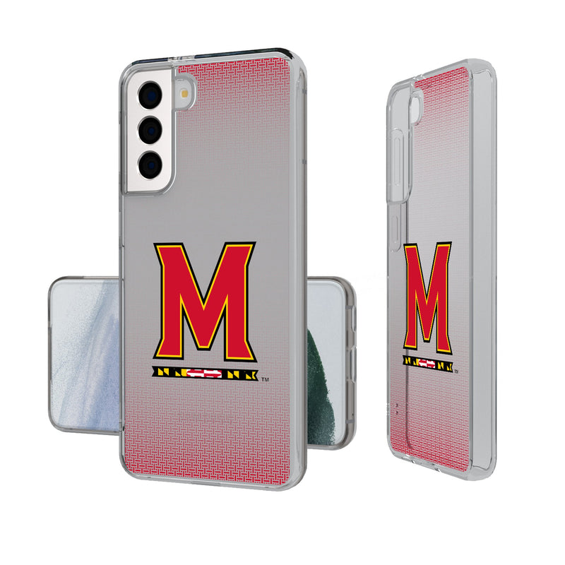 University of Maryland Terrapins Linen Galaxy Clear Phone Case