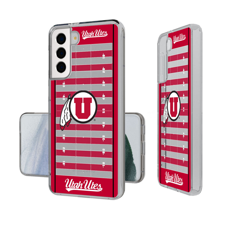 University of Utah Utes Field Galaxy Clear Phone Case