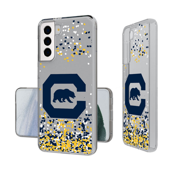 University of California Berkeley Golden Bears Confetti Galaxy Clear Phone Case