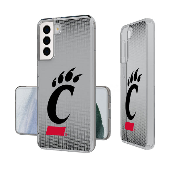 University of Cincinnati Bearcats Linen Galaxy Clear Phone Case