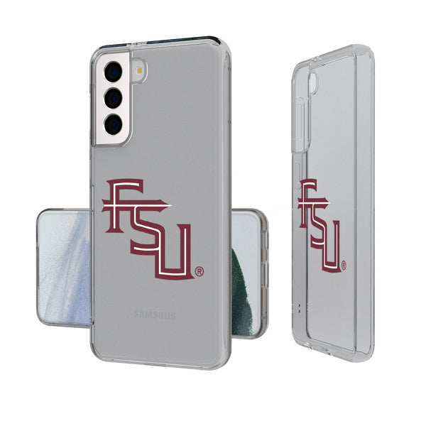 Florida State University Seminoles Athletic Wordmark Insignia Galaxy Clear Phone Case