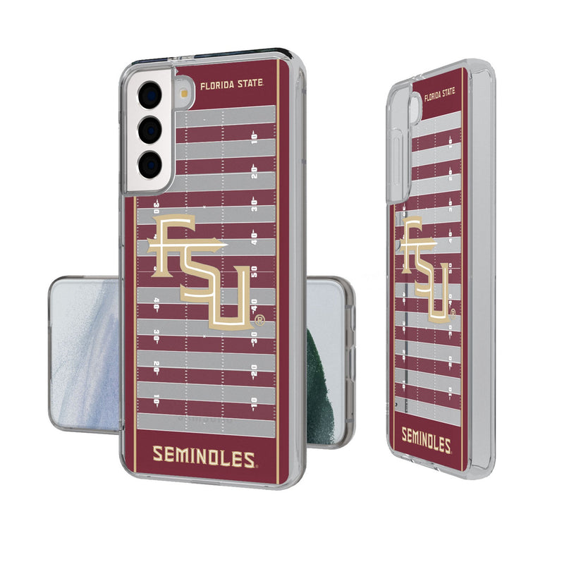 Florida State University Seminoles Athletic Wordmark Field Galaxy Clear Phone Case